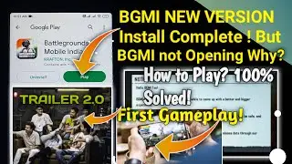🤔 BGMI Install Complete But Server Problem Bgmi Not Open Why? How To Solve | First Gameplay Trailer