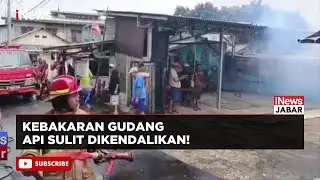 Gudang dan Mes Karyawan di Depok Hangus Terbakar