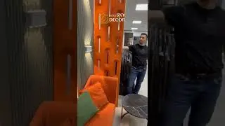 Welcome зона из бамбуковых и ПУ панелей #дизайнинтерьера #декор #ремонт #отделка #красивыестены #дом