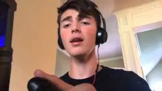 Greyson Chance singing 'MERIDIANS' on Saloote [acapella]