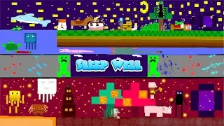 No Commentary Relaxing Day of Minecraft 67 : Glowstone and the Castle Wall