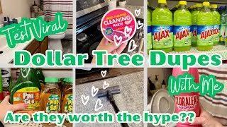 TEST NEW 💚Dollar Tree💚 2023 Dupes With Me | Viral Cleaning Products For $1.25 Each | Honest Review