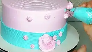 BOLO STITCH E ANGEL | DECORAÇÃO COM BICOS DE CONFEITAR