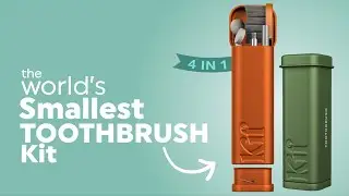 KIF Pocket-Sized Titanium Toothbrush Kit For On The Go - Top Best Electric Toothbrushes Of [2022]