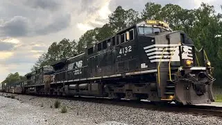 Norfolk Southern AC44C6M 4132 with P5 Leads NS 281 at Crawford, FL