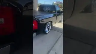 2008 Silverado black on chrome #wheel #truck