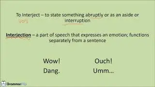 Interjections - Grammar Lesson