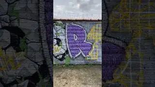GRAFFITI LETTER 'R' EMBROIDERED 🪡 #graffitiart #graffiti #shorts
