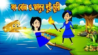 #Benutv সৎ বোন ও যাদুর দুইটি চুরি #thakurmarjhuli #rupkothargolpo #banglacartoon
