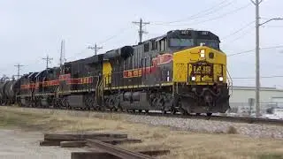 Iowa Interstate Council Bluffs Blue Island and Silvis Switch transfer of potash train to CP