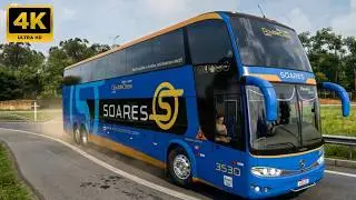 😱 ETS2 1.60 | Real Bus Marcopolo Paradiso G6 1800 DD | Map Paradise| SnowyMoon + Mod Graphics | 4k