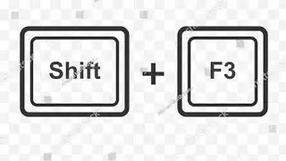 Shift + f3 keyboard 