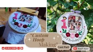 Almost Done! 🎀 1st Birthday Embroidery Hoop | Final Touches & Packing| Full Vlog😍