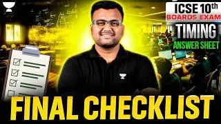 Watch This Before EXAM | ICSE Boards Class10 | Final Checklist | Kumar Bhaiya