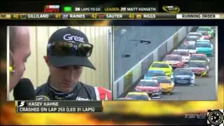 2013 Sylvania 300 Kasey Kahne Mid-Race Interview After Crash