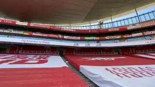 Arsenal Kenya Supporters Club flag at the Emirates Stadium