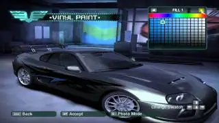 Toyota Supra Showcase (Need for Speed Carbon Tuning/Customization)