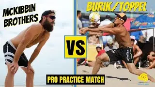 Beach Volleyball Match Highlights | McKibbin Brothers vs Burik/Toppel