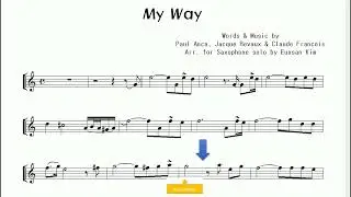 El mejor ❤️ tutorial de Sax de todos los tiempos A mi manera / My Way Sax Alto 🎷🎷🎷