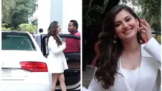 Shivaleeka Oberoi Arrived at YRF Studio for the Screening of Khuda Hafiz 2