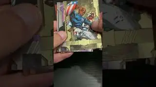 I PULLED A GOLD MARVEL CARD?👀😳 #marvel #Cards #marvelcomics #SkyBox #MetalUniverse #Avengers