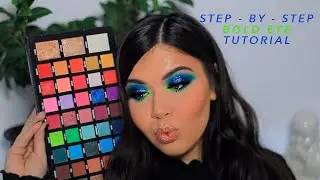 PRO MUA STEP BY STEP BOLD GLAM EYESHADOW TUTORIAL USING CARNIVAL XL PRO PALETTE BPERFECTxSTACEYMARIE