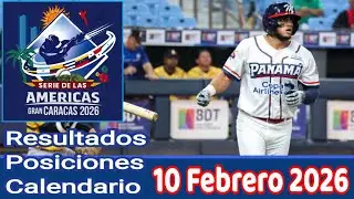 Serie de las Am&eacute;ricas - Resultados Posiciones Calendario 10 Febrero 2026 Panam&aacute; primer Clasificado