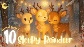 10 SLEEPY REINDEER: North Pole Counting Adventure 🦌 Christmas Bedtime Story & Sleep Meditation