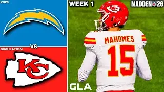 Chiefs vs. Chargers | Week 1 Simulation | Madden 26 PS5 Gameplay