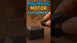 Magnet + Coil = Motor! The Most Simple Magnetic Experiment Ever