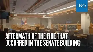 Aftermath of the fire that occurred in the Senate building