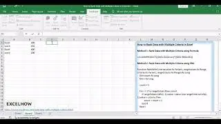 How to Rank Data with Multiple Criteria in Excel