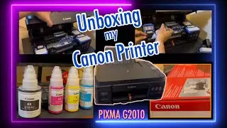 UNBOXING Canon Printer PIXMA Ink Efficient G2010 Print, Scan & Copy / How to refill Ink   #14