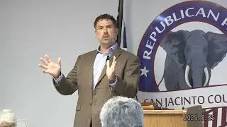 Congressman Morgan Luttrell at San Jacinto County Republican Headquarters August 25th, 2025, 1:30pm