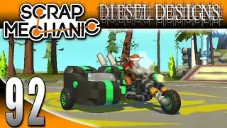 Scrap Mechanic Gameplay :EP92: New Update! Saddles!  Motorcycle w/ Sidecar! (Let's Play 1080p)