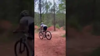 I cased the gap jumps 😂 #mtb #shorts