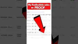 My Redbubble Earnings, PROOF #shorts