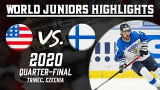 United States vs. Finland | 2020 WJC Quarter-Final | Highlights
