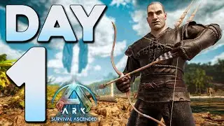 Starting Out Solo on ASA Small Tribes Day 1! - ARK: Survival Ascended PvP