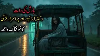 Rainy Night Ghost Encounter_rickshaw driver horror story_horror story in hindi urdu 