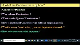 What are python Constructors ? Why to use them....