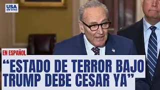 Schumer arremete contra ICE: “Estado de terror bajo Trump debe cesar ya” | USA EN VIVO 🔴