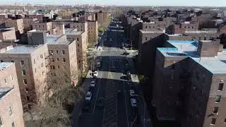 SKY VIEW OF VANDERVEER (HOUSING) BROOKLYN , FLATBUSH
