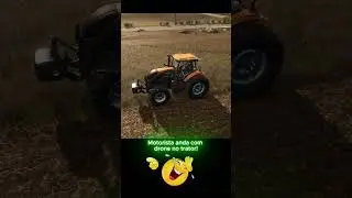 Motorista anda com drono no trator! #farmingsimulator25 #fs25gameplay #farming #agro #humor #memes