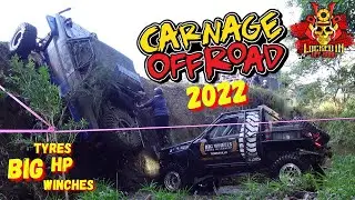 CARNAGE OFF ROAD 2022 WINCH TRUCK RACING BIG WHEELS, WINCHES AND HP EXTREME 4WD COMPTRUCK