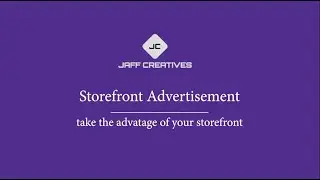 Storefront Advertisement