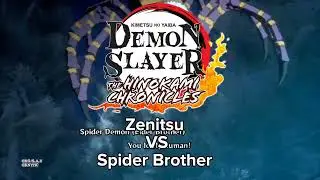 Zenitsu VS Spider Brother Demon Slayer Hinokmai Chronicles