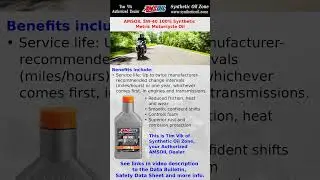AMSOIL 5W-40 100% Synthetic Metric Motorcycle Oil #amsoil #motorcycle #syntheticoil #dirtbike