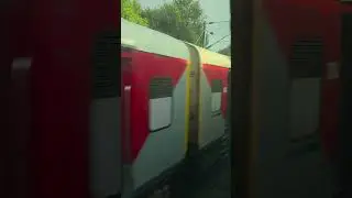 High speed Express train crossing in Kerala. #IRCTC #Indian Railways