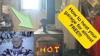 Heat your garage for FREE&hellip; almost. Wood Stove installation. Tips, Tricks, and information.